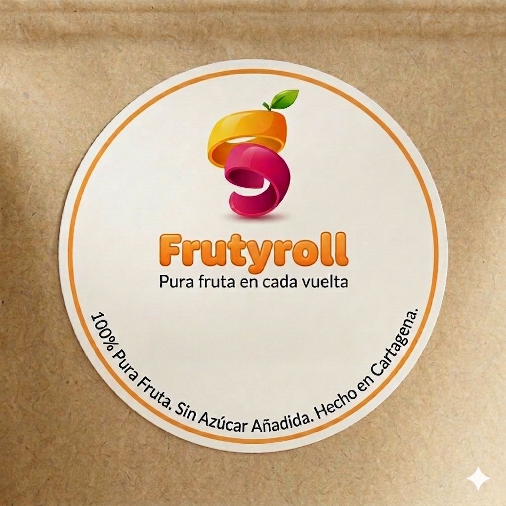 Frutyroll - 100% Pura Fruta. Sin Azúcar Añadida. Hecho en Cartagena.